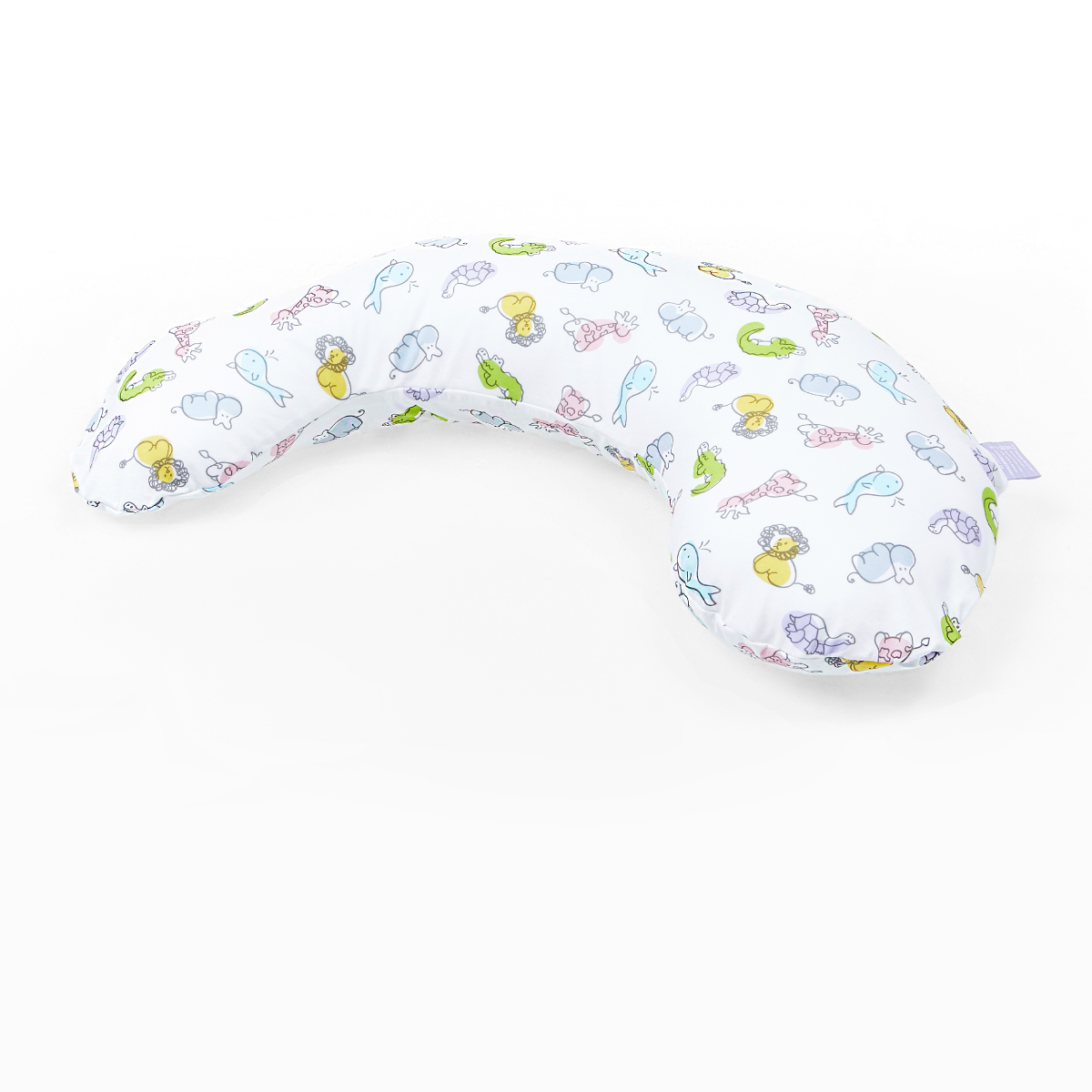 防螨寶貝枕-美國棉動物塗鴉枕套